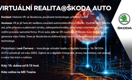 Virtuální realita, internet of things a průmysl 4.0 – přednášky od ŠKODA AUTO